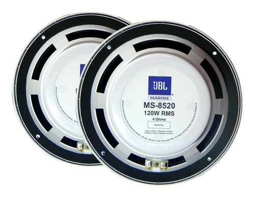 Imagem 4 de 8 de Par Falantes Náuticos Coaxiais 8 Jbl Marine Ms8520 120w Rms