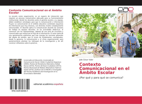 Libro: Contexto Comunicacional En El Ámbito Escolar: ¿por Y
