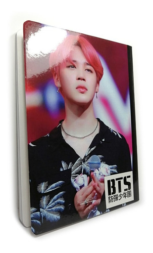 Jimmin Bts Cuaderno Cosido 100 Hojas Cuadricula 18 X 23 Cms