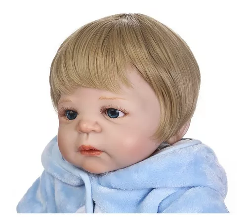 Bebe Reborn Menino 100% Silicone 57 Cm - Vitor - Full