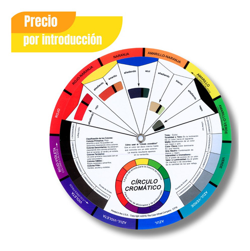 Círculo Crómatico Profesional Rueda De Color En Español