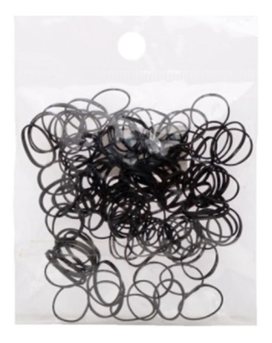 Imagen 4 de 9 de 600 Gomitas Banditas Para Cabello Trenzas Trenzado Negras