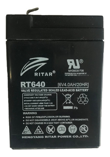 Bateria Ritar 6v 4ah Luz De Emergencia - Iluminacion