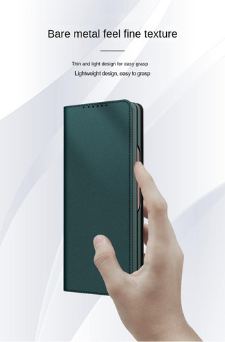 Estojo Com Inserção De Cartão Dividido Para Samsung Zfold5
