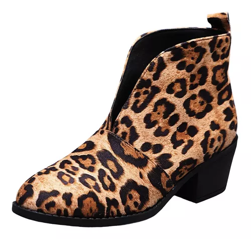 Botas Leopardo Mujer Zapatos | MercadoLibre 📦