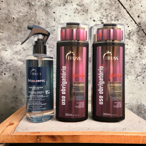 Plus Mais Shampoo Condicionad 300ml + Frizz Zero 260ml Truss