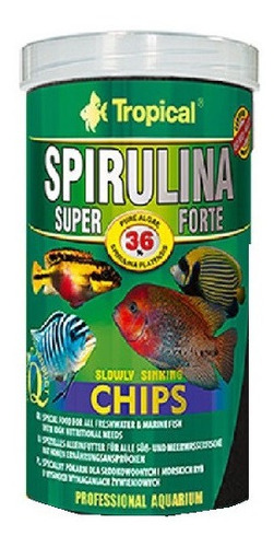 Alimento Spirulina Forte Chips P/cíclidos 130g Tropical