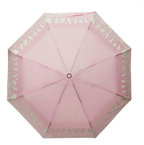 Paraguas Negro Automático Corto Reforzado Anti-viento Unisex