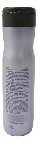 Shampoo Corrector Matizador Super Blonde Silver 250ml Ossono