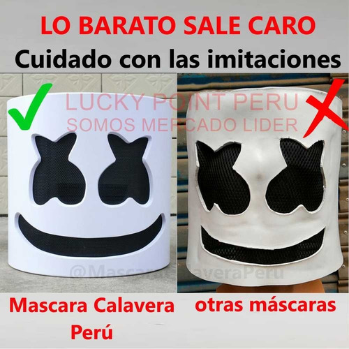 Imagen 5 de 5 de Mascara Dj Marshmello Mashmello Original Importada Perfecta