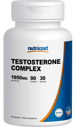 Nutricost Testosterona Complejo (90 Cápsulas) 1950mg Por