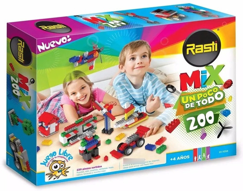 Rasti Mix 200 Piezas Ladrillos Bloques Original @ Mca