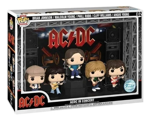 Funko Album Deluxe Ac/dc In Concert 02 Original Nuevo