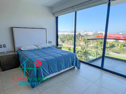 Cad Altamar Victory 402. ¡confort Y Estilo En Acapulco Diamante! Departamento Con Terraza Y Vista A Las Áreas Comunes