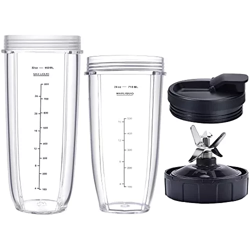 1 Taza De Licuadora De Repuesto Con Tapas De 16 Oz Para Nutri Ninja Pro  BL660