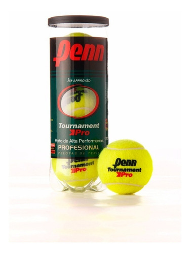 Tubo De Pelotas Penn Tournament Pro Profesional Tenis Padel