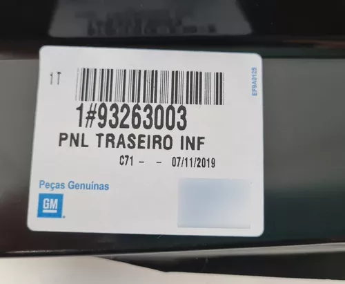 Painel Traseiro Corsa Hatch 2003 2004 2005 2006 2007 2008 2009 2010 2011