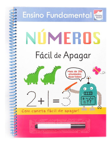 Ensino Fundamental - Fácil de apagar: Números, de Oliver, Nicholas. Happy Books Editora Ltda. em português, 2018