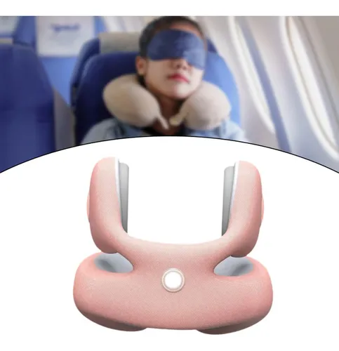 Travel Pillow Ergonomic Neck Pillow For Long Flights M Pink