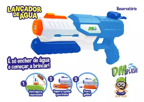 Super Arminha de Agua Lançador de Agua Grande 29cm 500ml Verde ByBox 3 na  Americanas Empresas