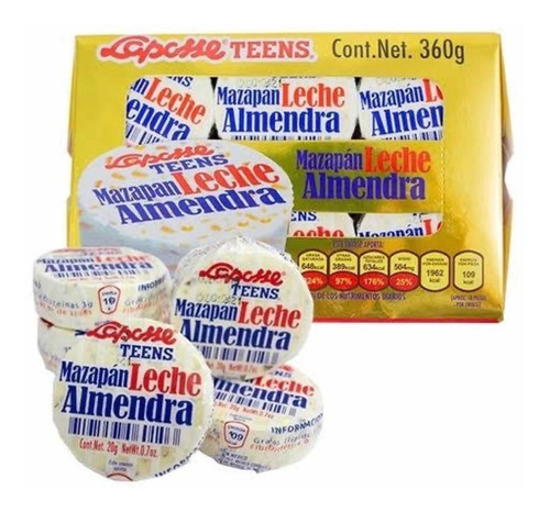 Laposse Mazapan Leche Almendras 360grs