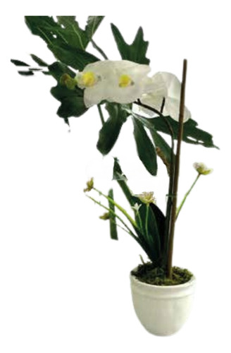 Orquídea Flores Artificial 35cm Deco Hogar Planta Zn Ct