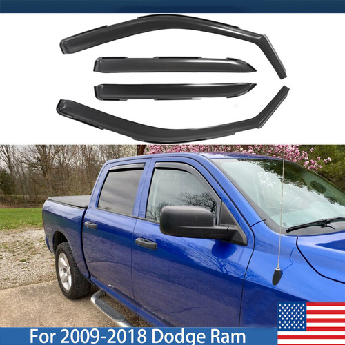 For 09-18 Ram 1500 Crew Cab In-channel Style Side Vent W Jjb