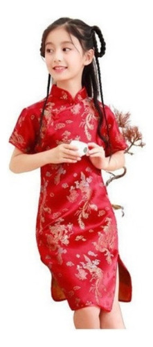 Vestido Cheongsam Estilo Chino Niña