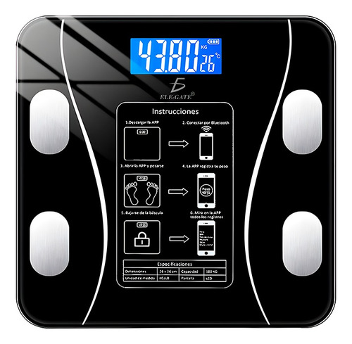 Balanza Báscula Digital Corporal Alta Precisión Hog.87.app