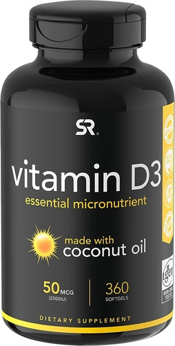 Vitamina D3 125mcg Sports Resea - U - Unidad a $708