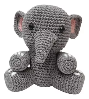 Amigurumi Elefante Bichinho Crochê Presente Decoração E Bebê