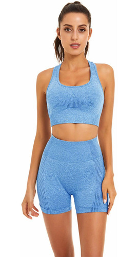 Toplook Women Seamless Yoga Workout Set Trajes De 2 Piezas P