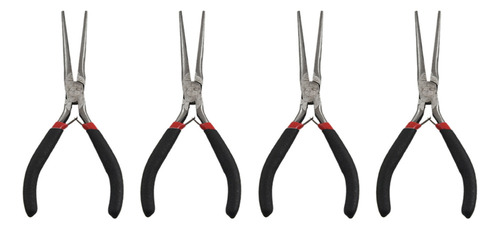 4 X Flat Gift Tapered Long Nose Pliers, Fe 2024