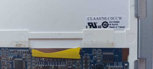 Tela A-si Tft Lcd 7 Polegas Claa070lc0ccw P/ Netbook 30 Pin (Usado)