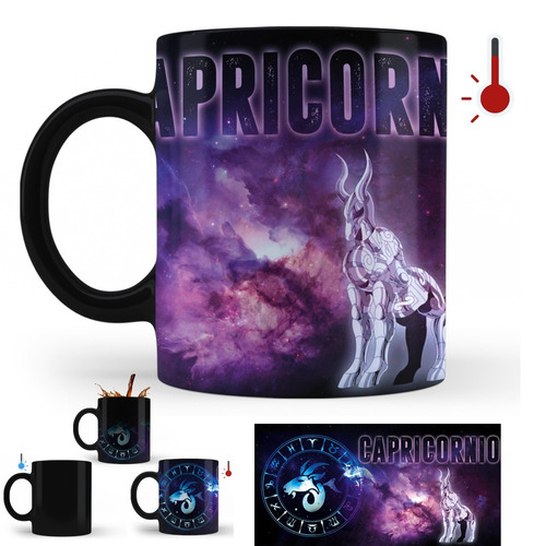 Taza Mágica Caballeros Del Zodiaco Capricornio