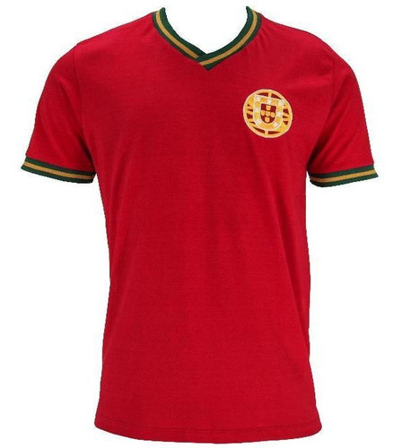 Camiseta Linha Retro Portugal Vermelha