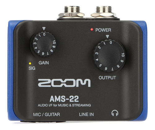 Interfaz De Audio Zoom Ams-22 Conexión Xlr/trs
