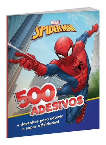 Livro 500 Adesivos E Atividade Homem Aranha Disney Culturama