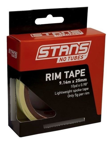 Cinta Stansnotubes - Rim Tape 9.14x25mm  Pinta Pedal