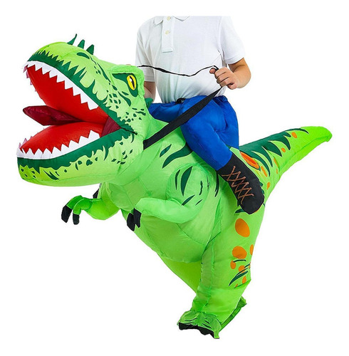 Traje De Dinosaurio Inflable Traje De Dinosaurio 80 A 100 Cm