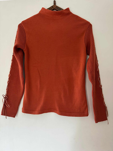 Sweater Tipo 1/2 Polera Color Terracota