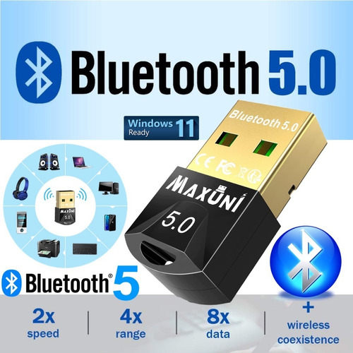 Usb Bluetooth 5.0 4x Cobertura 2x Velocidad 8x Ancho D Banda