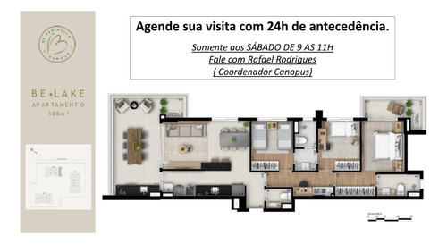 3qtos Com 2 Banheiros No Melhor Ponto Da Península Na Barra.