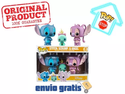 Pop! Funko Stitch, Scrump & Angel Exclusivo Hot Topic 3pack