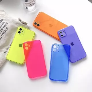 Capa Case Capinha Neon P/ iPhone 7 8 Xr 11 12 13 Pro Max