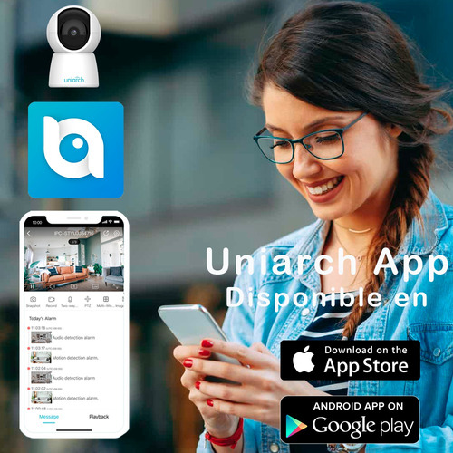 Camara Ip Minipt Uho-s2e-m3 3mp Ir 10m Audio 2 Vías 32gb