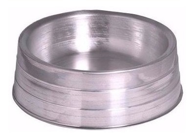 Comedouro Ou Bebedouro Cães Aluminio Pesado Pequeno 500 M