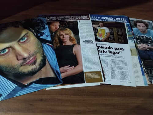 Luciano Caceres * Lote 50 Paginas Revistas Clippings (Usado)
