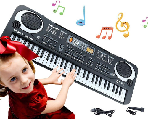 Teclado Piano Kids Música De Piano Digital Electrónico De 61