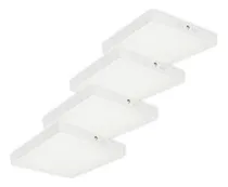 Comprar Panel Plafón Led Lámpara Techo 28x28cm Luz Fría 24w Pack X 4